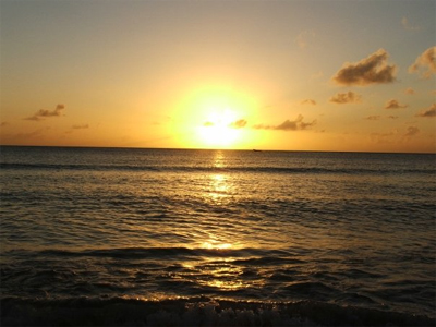 Spreightstown Beach @ sunset            on last day