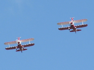 Wing walkers of            Team Guinot